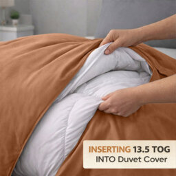 Ameha Duvet 13.5 Tog With Peach Duvet Cover & Matching Pillowcases, Breathable, Bedding Set, King 230X220Cm - thumbnail 3
