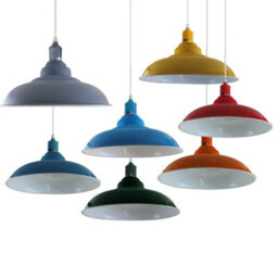 Ledsone Modern Vintage Industrial Chandelier Pendant Light Red E27 Bulb Base Dining Room Bar Restaurant - thumbnail 9