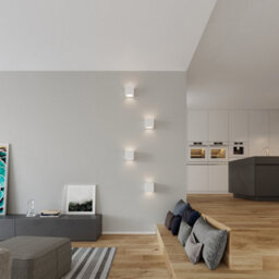 Luminosa Lighting Luminosa 1 Light Ceramic Flush Wall Light White, E27 - thumbnail 8