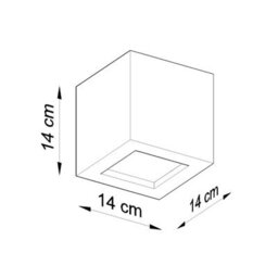 Luminosa Lighting Luminosa 1 Light Ceramic Flush Wall Light White, E27 - thumbnail 5