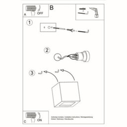 Luminosa Lighting Luminosa 1 Light Ceramic Flush Wall Light White, E27 - thumbnail 6