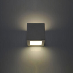 Luminosa Lighting Luminosa 1 Light Ceramic Flush Wall Light White, E27 - thumbnail 1