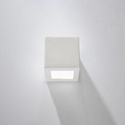 Luminosa Lighting Luminosa 1 Light Ceramic Flush Wall Light White, E27 - thumbnail 2