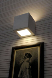 Luminosa Lighting Luminosa 1 Light Ceramic Flush Wall Light White, E27 - thumbnail 3