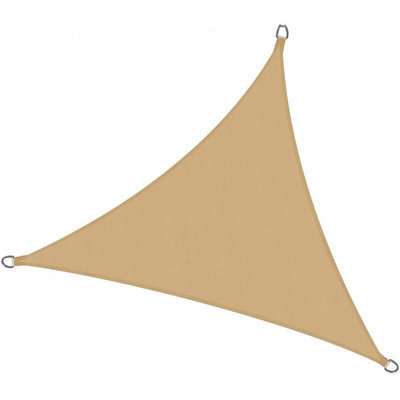 Beige 5X5X5M Triangular Shade Sail Waterproof - image 1