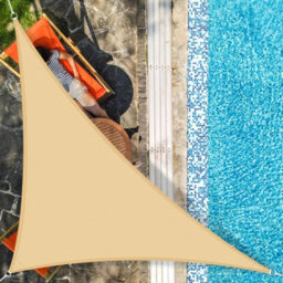Beige 5X5X5M Triangular Shade Sail Waterproof - thumbnail 6
