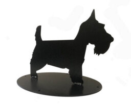 Poppy Forge Scottie Dog Boot Scraper Silhouette - Steel - L23.5 X W34.9 X H26 Cm - Black - thumbnail 5