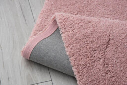A.unique Home Rome Sparkle Shaggy Living Room Bedroom Rug 110Cm X 150Cm - Ultra-Soft 1050Gsm - 2.5Cm Low Pile Shaggy  - Blush Pink - thumbnail 4