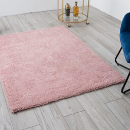 A.unique Home Rome Sparkle Shaggy Living Room Bedroom Rug 110Cm X 150Cm - Ultra-Soft 1050Gsm - 2.5Cm Low Pile Shaggy  - Blush Pink - thumbnail 3