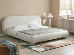 Beliani Bed Boucle Bayel 180 X 200 Cm (Eu Super King) Off-White - thumbnail 2