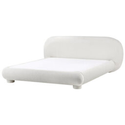 Beliani Bed Boucle Bayel 180 X 200 Cm (Eu Super King) Off-White - thumbnail 4