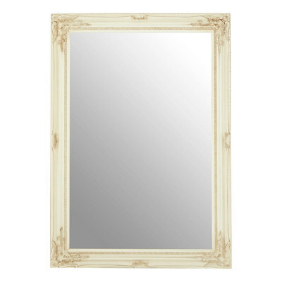 Premier Housewares Interiors By Premier Zelma Bone White Wall Mirror - image 1