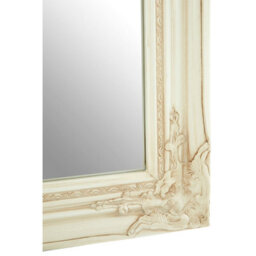 Premier Housewares Interiors By Premier Zelma Bone White Wall Mirror - thumbnail 4