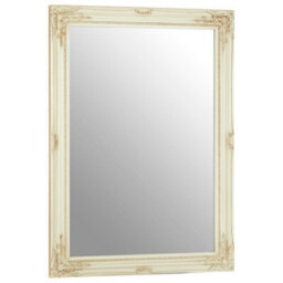 Premier Housewares Interiors By Premier Zelma Bone White Wall Mirror - thumbnail 2