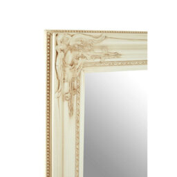 Premier Housewares Interiors By Premier Zelma Bone White Wall Mirror - thumbnail 3