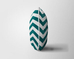 "ARLinens Chevron Cushion Covers 100% Cotton Geometric Desin Zigzag Style Cushion Cases In 18X18"" Pack Of 2" - thumbnail 2
