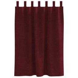 Berkfield Blackout Curtains With Hanging Loops 2 Pcs Wine Red Velvet - thumbnail 3