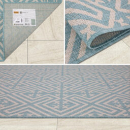 Homeart Outdoor Rugs Easy Cleaning Area Rugs For Balcony,garden,picnic,uv Weather Resistant Aqua Cream, 160 X 230 Cm - thumbnail 5