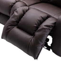 More4Homes Caesar Electric Recliner Bonded Leather 2+3 Seater Sofa Set (Brown) - thumbnail 7