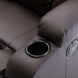 More4Homes Caesar Electric Recliner Bonded Leather 2+3 Seater Sofa Set (Brown) - thumbnail 6