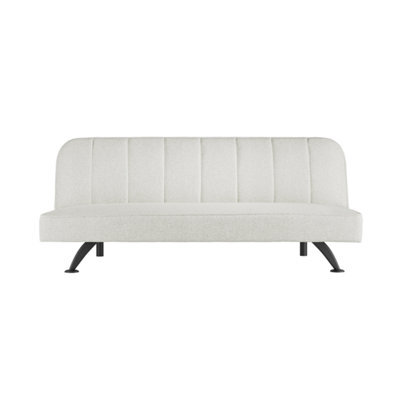 LPD Burlington Ivory Boucle Sofa Bed - Modern Design With Matte Black Finish - image 1