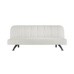 LPD Burlington Ivory Boucle Sofa Bed - Modern Design With Matte Black Finish - thumbnail 1