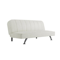 LPD Burlington Ivory Boucle Sofa Bed - Modern Design With Matte Black Finish - thumbnail 2