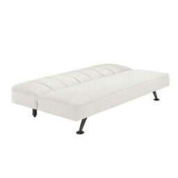 LPD Burlington Ivory Boucle Sofa Bed - Modern Design With Matte Black Finish - thumbnail 5