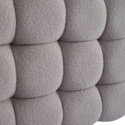 Thehotsale Sherpa Supportive High Quality Fluffy Headboard Bolster Pillow Bed Backrest Cushion Light Grey 180Cm W X 10Cm D X 60Cm H - thumbnail 5