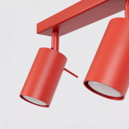 Sollux Lighting Ring Steel Red 6 Lights Modern Ceiling Lamps - thumbnail 7