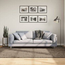 Berkfield Rug Istan High Pile Shiny Look Grey 160X230 Cm - thumbnail 1