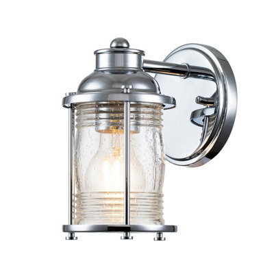 Luminosa Lighting Luminosa Kichler Ashland Bay Wall Lamp Polished Chrome, Ip44 - image 1