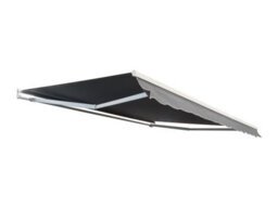 Introll Int300 - No Cassette Retractable Garden Patio Awnings Manual, White Frame - Grey Fabric - 2.5M X 2M - thumbnail 8