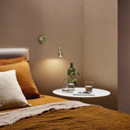 Long Life Lamps Company Led Indoor Bedside Reading Wall Light 2W 3000K Antique Brass H3142 - thumbnail 8