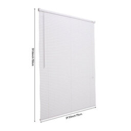 Garden Sanctuary Plisse Blind White Pvc Pleated Blind 75 X 150Cm - thumbnail 6
