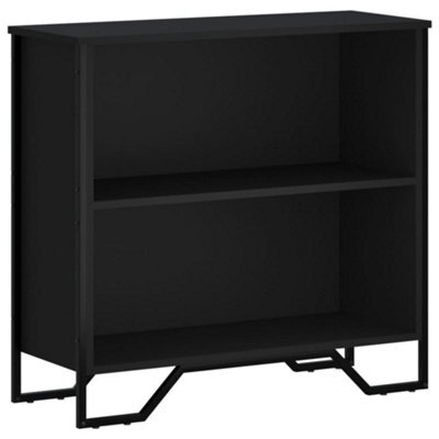 Berkfield Modern Bookcase Black 80X31X74.5 Cm Engineered Wood