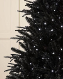 WeRChristmas 6Ft Pre Lit Mixed Pine Black Christmas - thumbnail 2