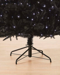 WeRChristmas 6Ft Pre Lit Mixed Pine Black Christmas - thumbnail 6