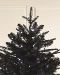 WeRChristmas 6Ft Pre Lit Mixed Pine Black Christmas - thumbnail 4