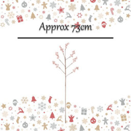 Glitter Berry Pick Christmas Decoration Ornament X 1 73Cm Rose Gold - thumbnail 2