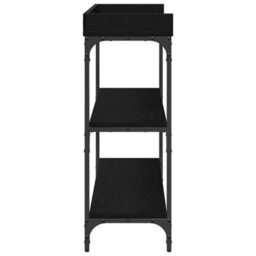 Walplus Console Table With Shelf Black Oak 100 X 30 X 80 Cm - thumbnail 6