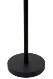 Orsina Clear Crystal Table Lamp With Black Metal Frame, Elegant Crystal Beaded Table Lamp For Living Room - thumbnail 3