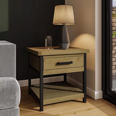 Fwstyle Solid Pine Driftwood Side Table - image 1