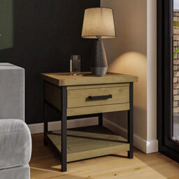 Fwstyle Solid Pine Driftwood Side Table - thumbnail 1