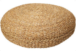idooka Flat Footstool Pouffe Lightweight Living Room Soft Furnishings Home Decor Jute Rest Foot Stool - thumbnail 1