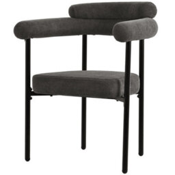 Abrihome Set Of 4 Cream Faux Suede Dining Chairs With Armrests - Kitchen, Dining & Living Room - thumbnail 9