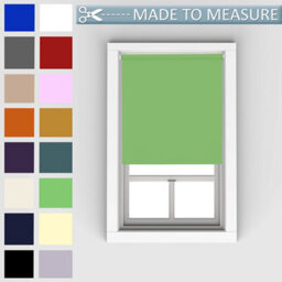 Caecus Blinds Made To Measure Blackout Roller Blind Lime Green 060Cm