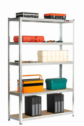 Rhino Racking 3 Bays - 180 X 120 X 40Cm - Galvanised - 5 Tier Boltless Heavy Duty Garage Shelving Unit - 1000Kg Load Weight - thumbnail 5