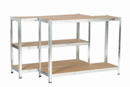 Rhino Racking 3 Bays - 180 X 120 X 40Cm - Galvanised - 5 Tier Boltless Heavy Duty Garage Shelving Unit - 1000Kg Load Weight - thumbnail 6