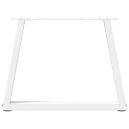Berkfield Coffee Table Legs V-Shape 2 Pcs White 70X(42-43.3) Cm Steel - thumbnail 5